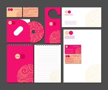 Business style template. Vector illustration. clipart