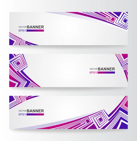Set of abstract banners. — Stock Vector