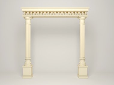 Element of classical architecture portal clipart