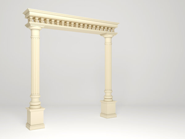 Element of classical architecture portal