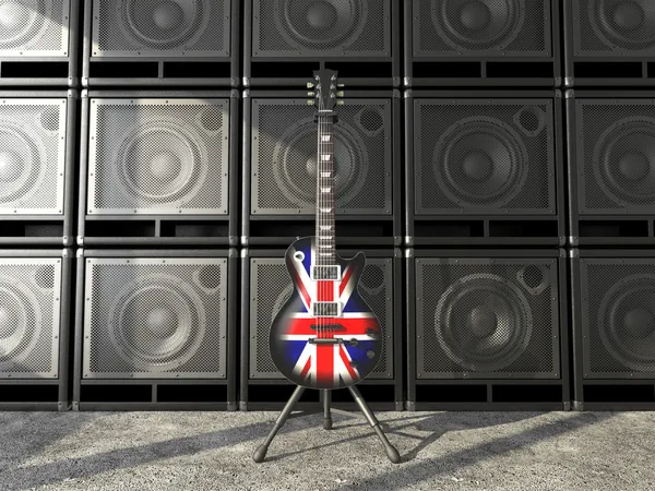 stock image Britain guitar