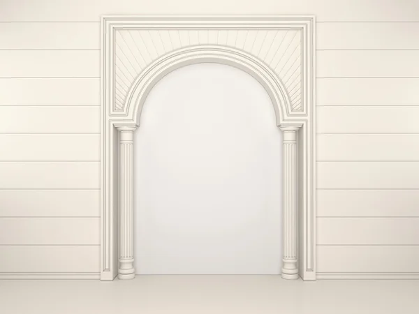 Portal clásico con columnas y un arcade — Foto de Stock