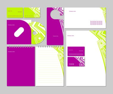 Business style, vector corporate identity template. clipart