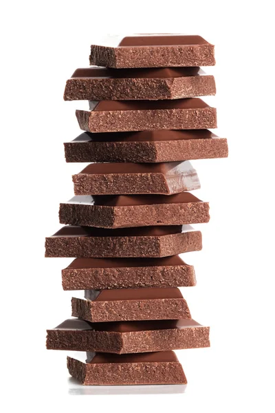 Pilha de chocolate Fotografias De Stock Royalty-Free