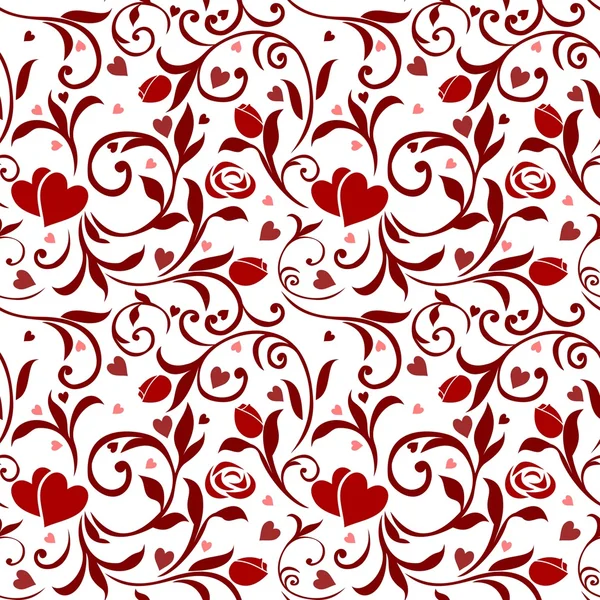 Modèle sans couture Valentines 01 — Image vectorielle