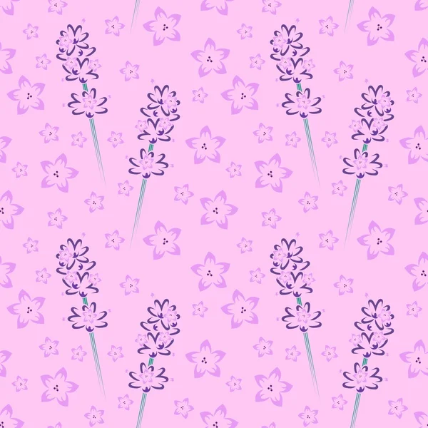 シームレスな花柄 10 — ストックベクタ