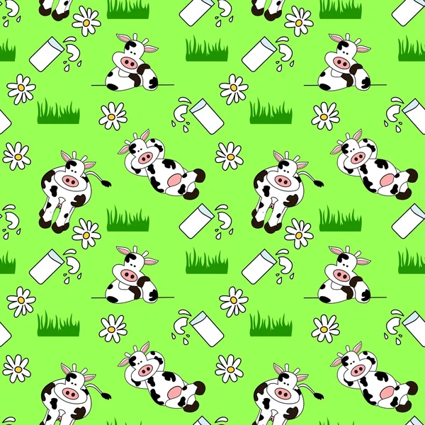Fond de vache sans couture — Image vectorielle