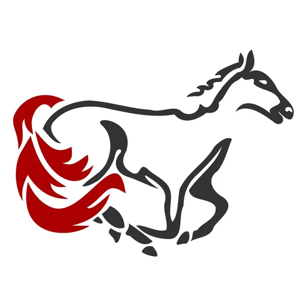 Icono de caballo de carreras 2 — Vector de stock