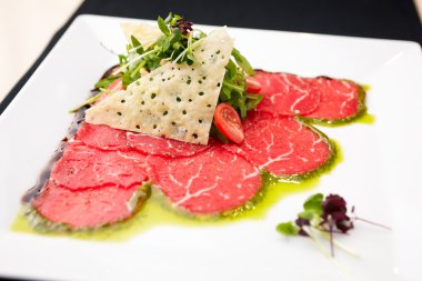 Beef carpaccio clipart