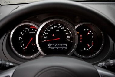Modern car dashboard