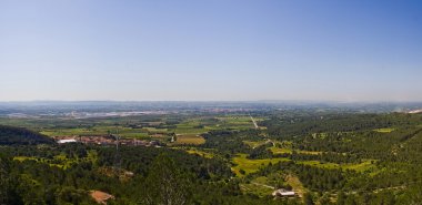 panoramik bir vadiye İspanya