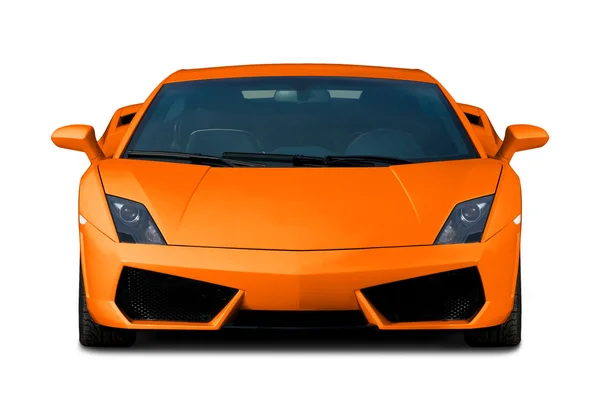 Orange superbil. framifrån. — Stockfoto