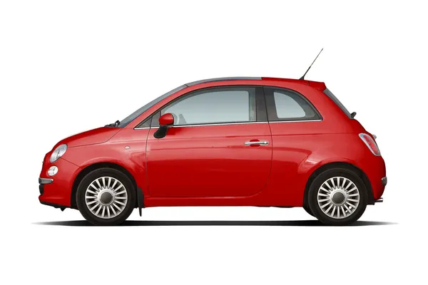 Red compact hatchback — Stock Photo, Image