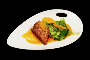 Roasted duck breast fillet clipart