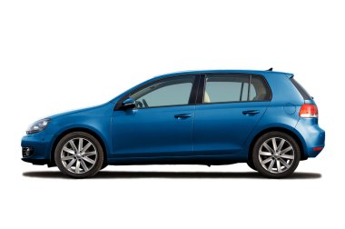 Blue hatchback clipart