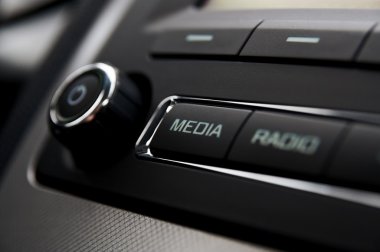 Car radio detail clipart