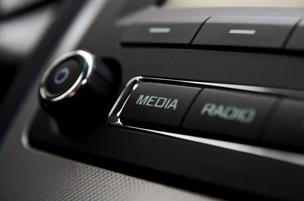 Samochodowe radia detal — Zdjęcie stockowe