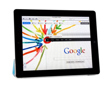 Apple Ipad2 with Google+ Project clipart