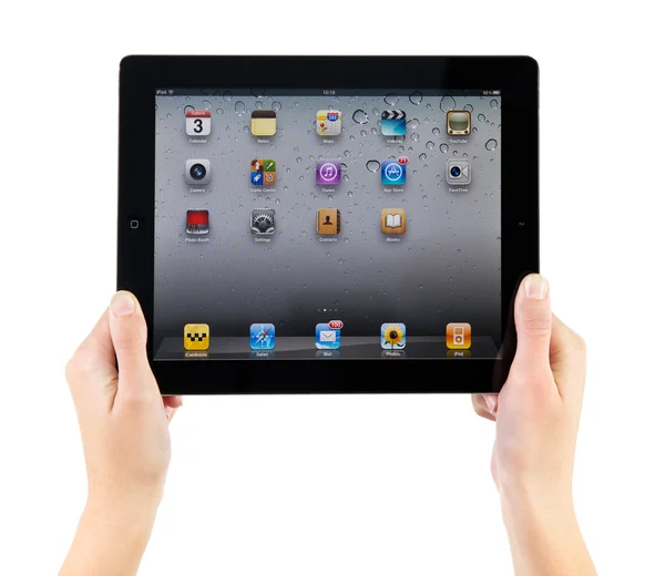 Ipad2 homepage scherm — Stockfoto