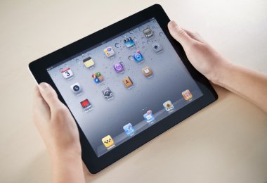 Showing Apple iPad2 Homepage clipart