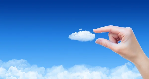 Prendere un concetto di nuvola — Foto Stock