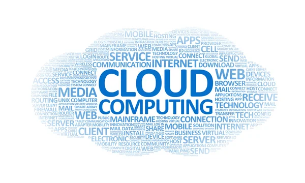 Computación en nube Wordcloud — Foto de Stock