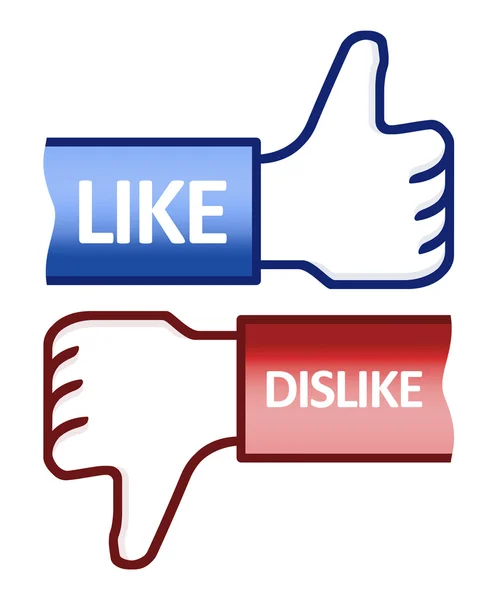 Thumb Up Like Dislike Symbol — Stock Photo, Image