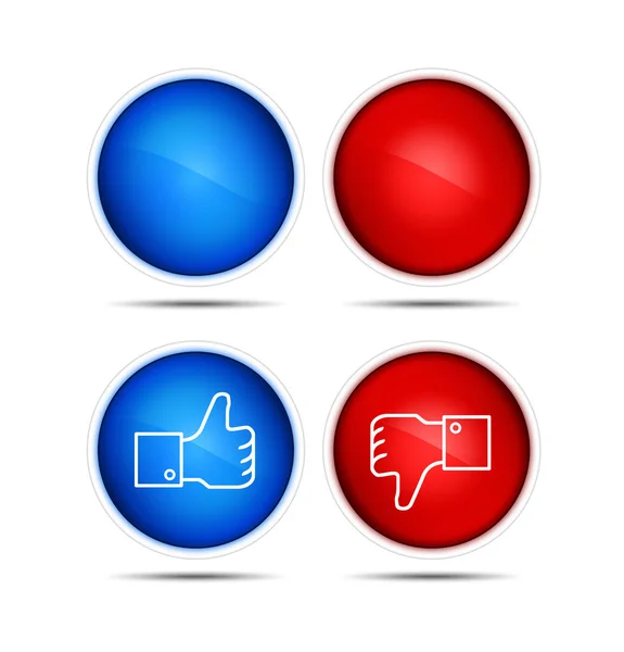 stock image Thumb Up And Thumb Down Icons