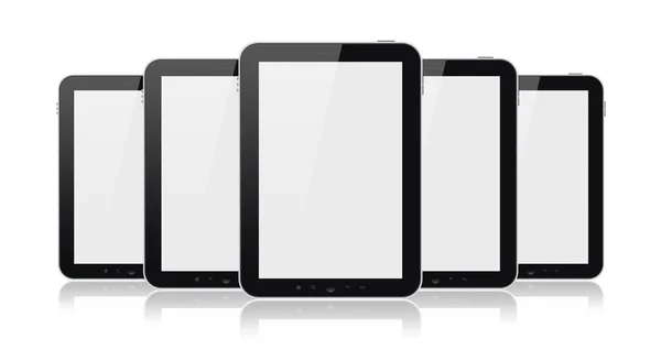 Set di computer tablet isolati — Foto Stock