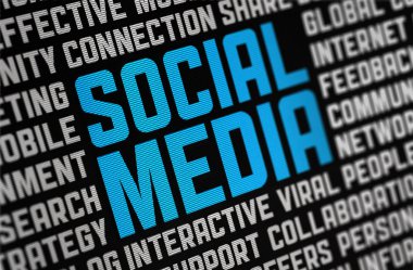 Social Media Poster clipart