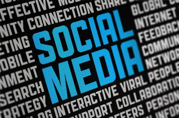 Social Media Poster — Stock Photo, Image