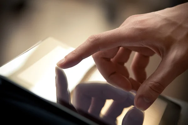 Touching Screen — Stock Photo, Image