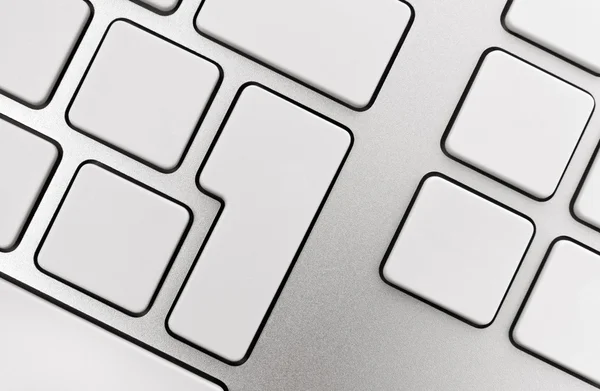 Пустые кнопки на клавиатуре — стоковое фото