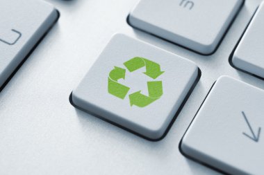 Recycle Button On Keyboard clipart