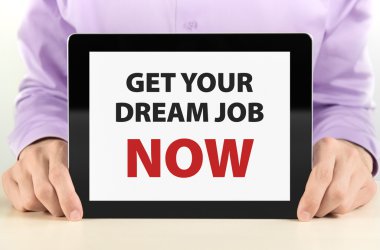 Get Your Dream Job Now clipart