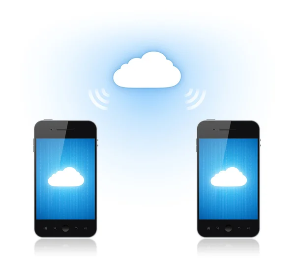 Comunicación de computación en nube — Foto de Stock