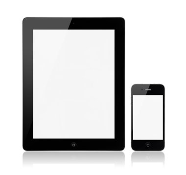 Apple iPad3 With Apple iPhone4S clipart