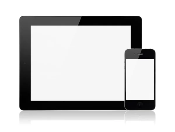 Apple iPad3 с Apple One 4S — стоковое фото
