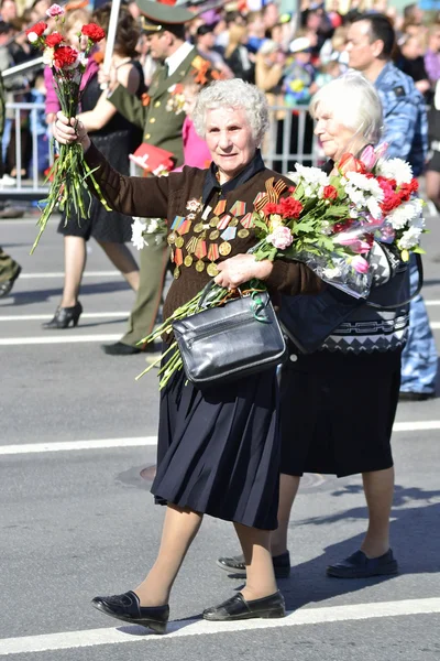 Female veteran of World War II — Stock Photo, Image
