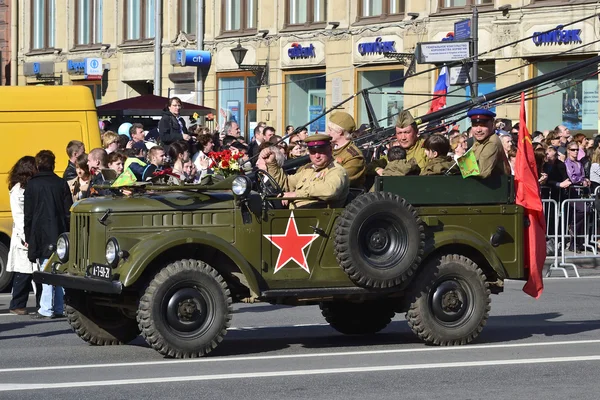 Desfile da vitória em São Petersburgo — Fotografia de Stock