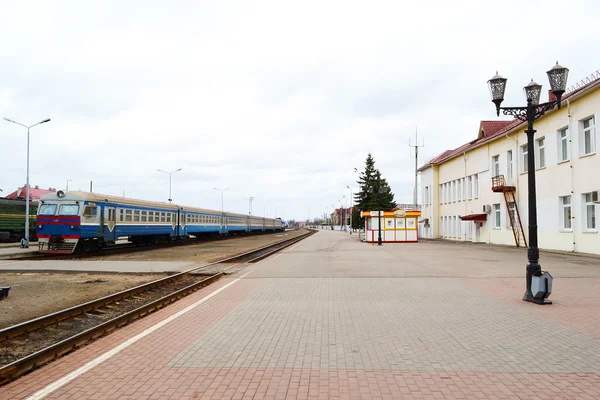 Provinciale treinstation in polotsk — Stockfoto