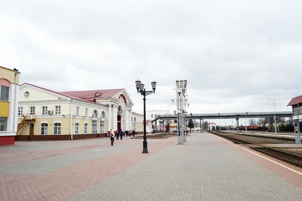 Провинциальный железнодорожный вокзал Полоцка — стоковое фото