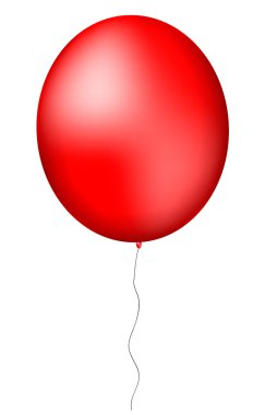 Red ballon clipart