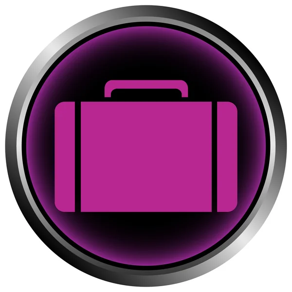Bouton avec un portefeuille — Image vectorielle