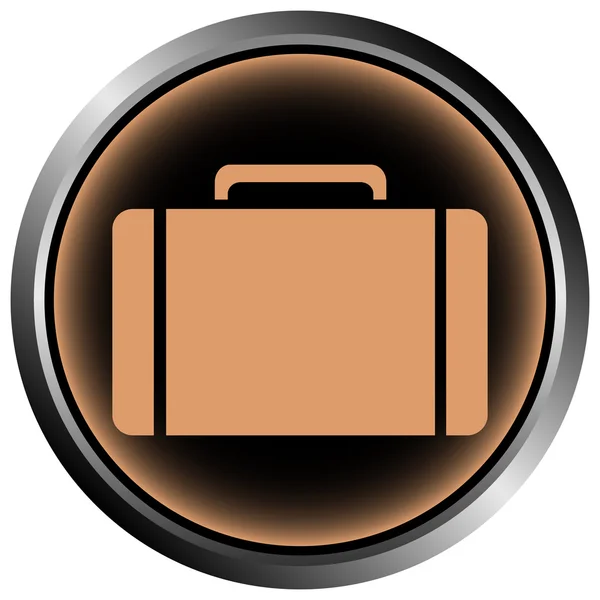 Κουμπί με ένα χαρτοφυλάκιο — Διανυσματικό Αρχείο