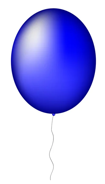 Blue big balloon — Stock Vector