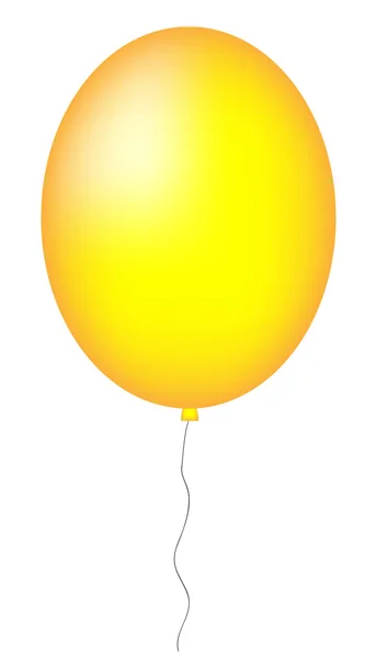 Balão grande amarelo —  Vetores de Stock