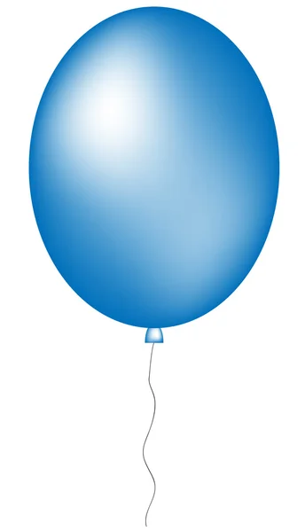 Blue big balloon — Stock Vector