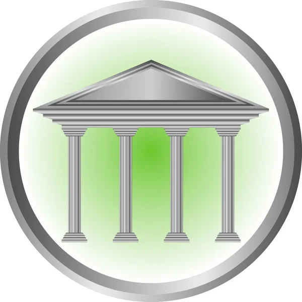 Banku ikona albo guzik — Wektor stockowy