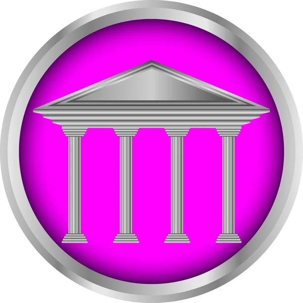 Banka ikonu nebo tlačítko — Stockový vektor
